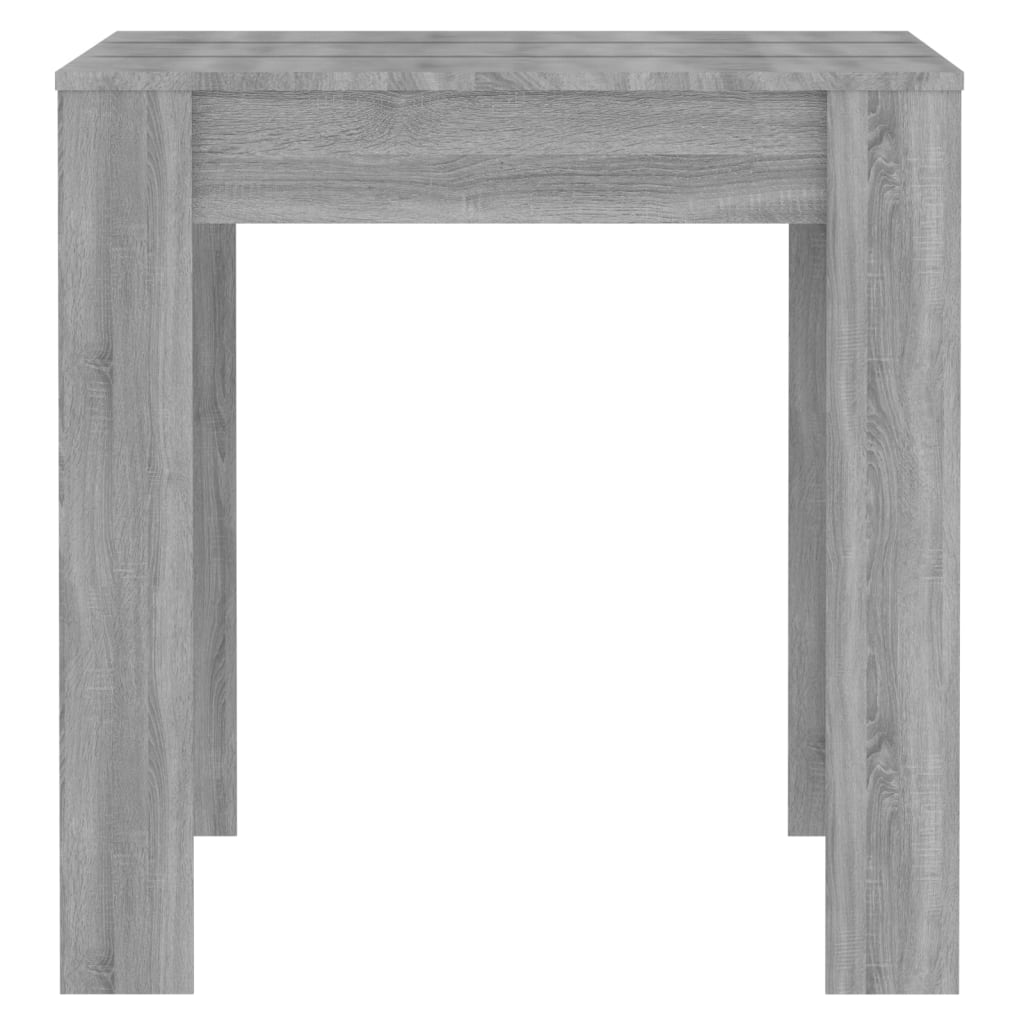 Mesa De Comedor Madera Contrachapada Gris Sonoma 140x74,5x76 Cm_2
