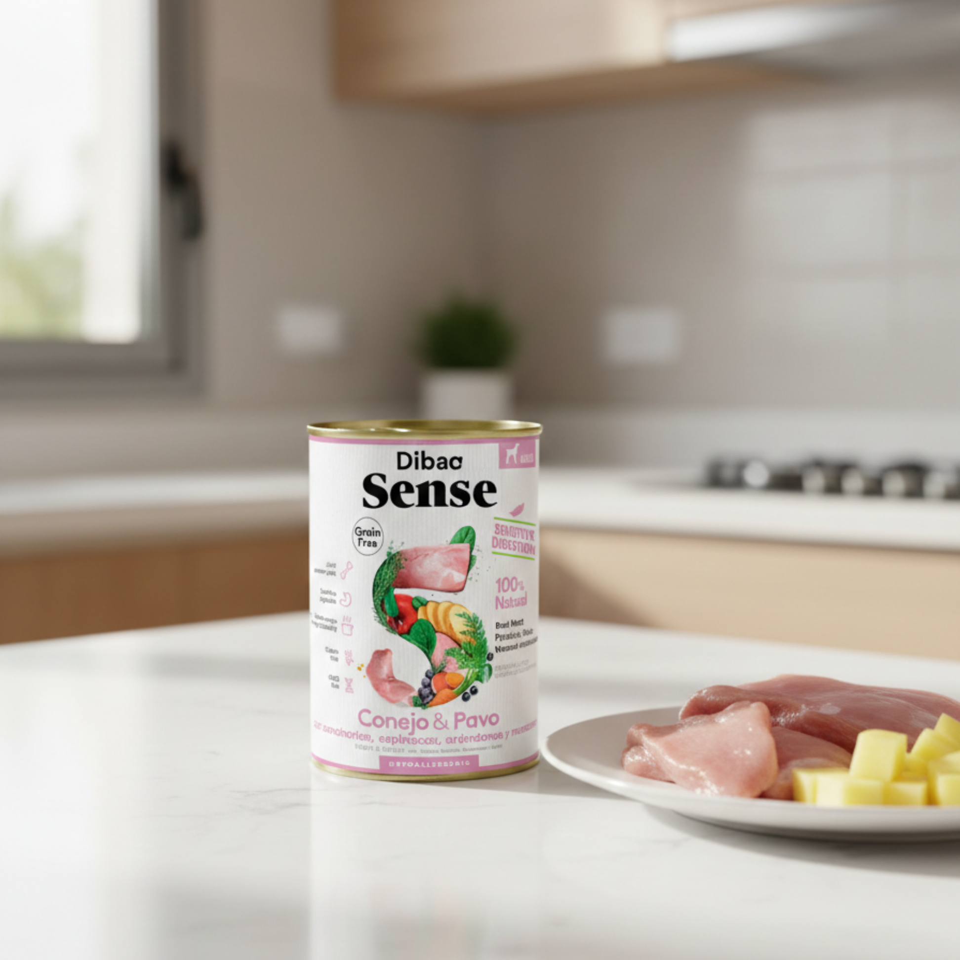 Dibaq Sense Lata Conejo Y Pavo 380 G_3