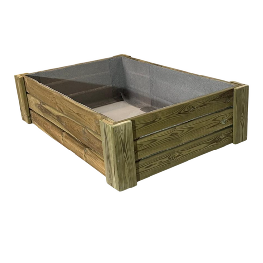 Cajón De Cultivo Solana. Altura De 30 Cm. Sin Base. Vidahuerto 120x80x30 Cm.