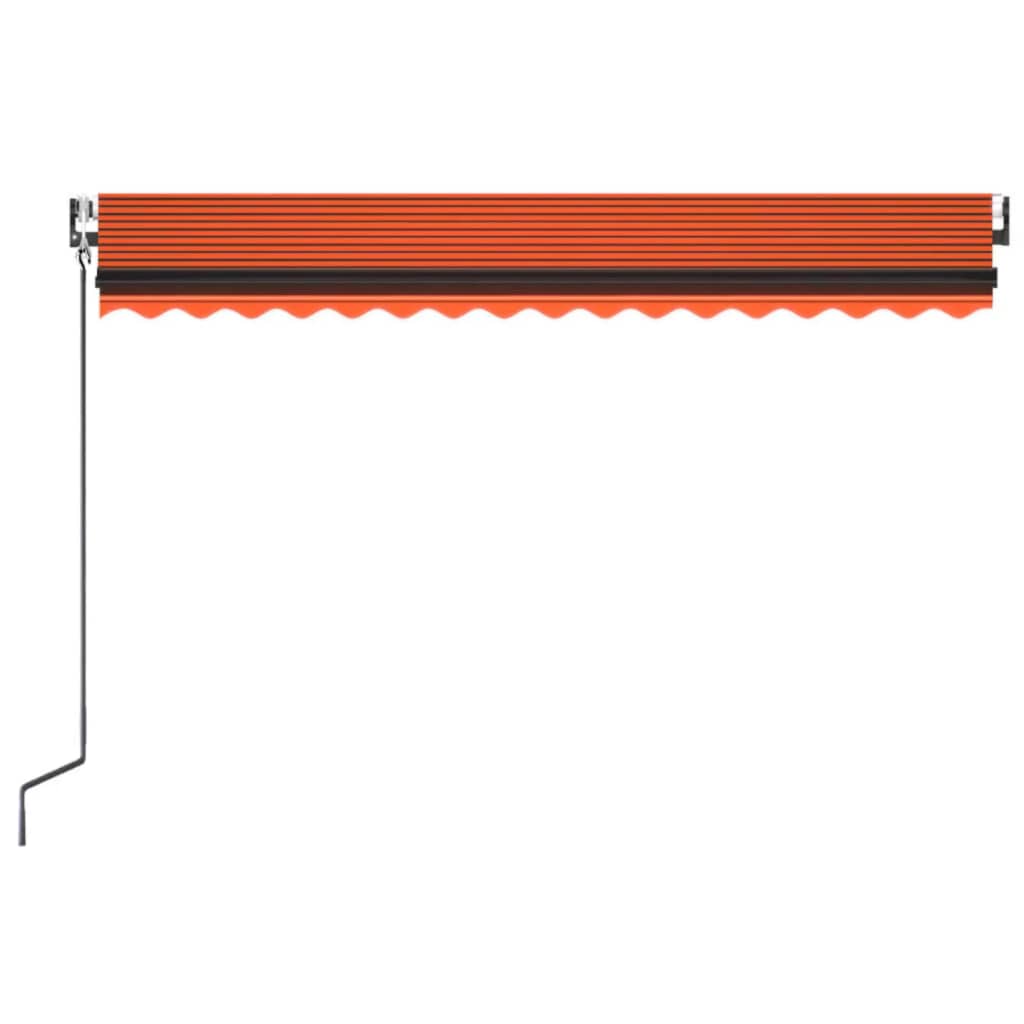 Toldo Automático Retráctil Naranja Y Marrón 400x300 Cm_3