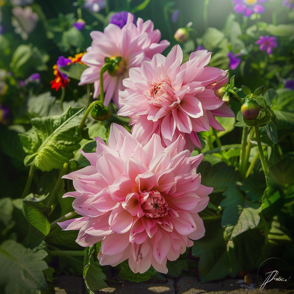 Tubérculos De Dalia - 3 Pzs - Dahlia 'café Au Lait Royal'_1