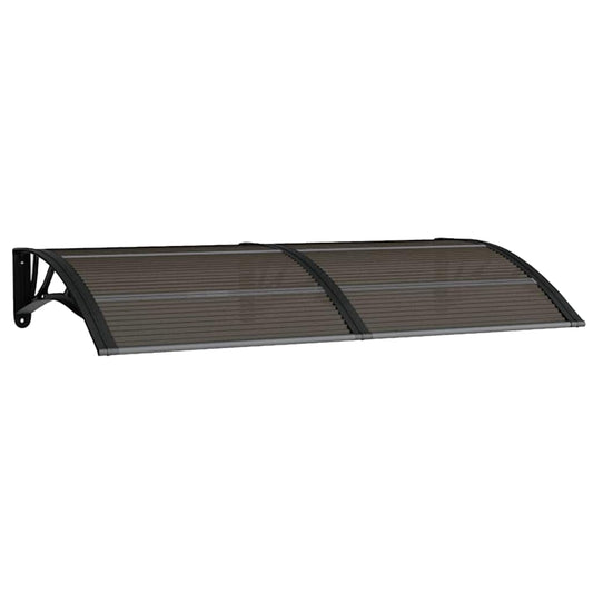 Marquesina De Puerta Policarbonato Negro 150x75 Cm_0