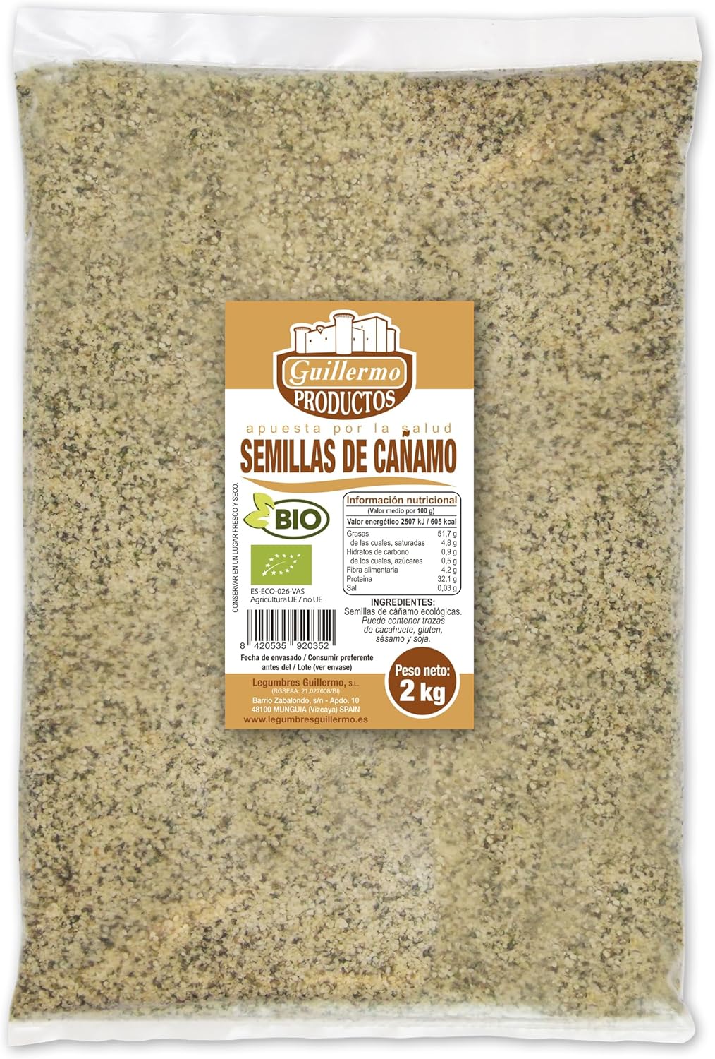 Semillas De Cáñamo Bio - 2 Kg_0