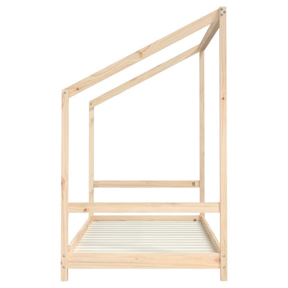Estructura De Cama Para Niños Madera Maciza De Pino 90x200 Cm / Vetonek_2