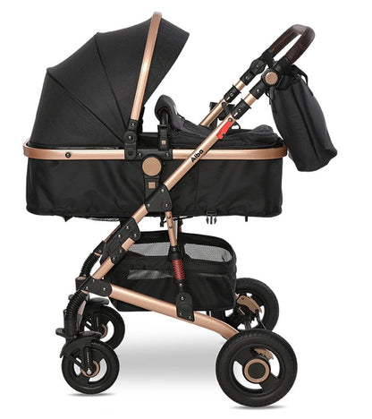 Carrito De Bebé Trío Convertible Alba Premium Black_1