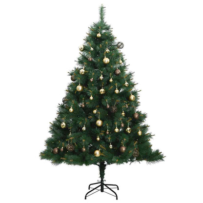 Vidaxl Árbol De Navidad Artificial Con Bisagras 150 Led Y Bolas 150 Cm_3