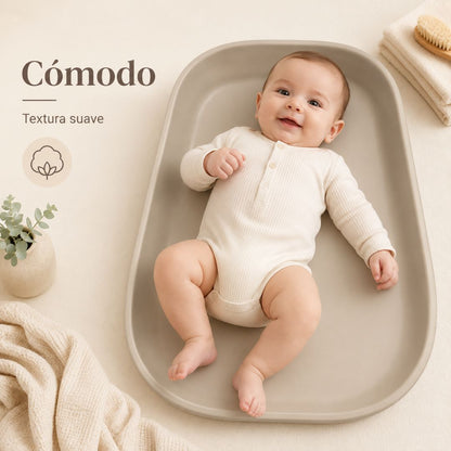 Bathby Cambiador Bebé De Espuma Pu Suave Y Lavable, Cambiador Para Pañales Con Bordes Elevados_3