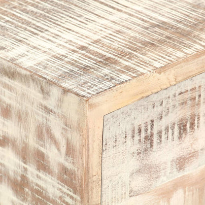 Mesita De Noche De Madera Maciza De Acacia 40x30x50 Cm_2