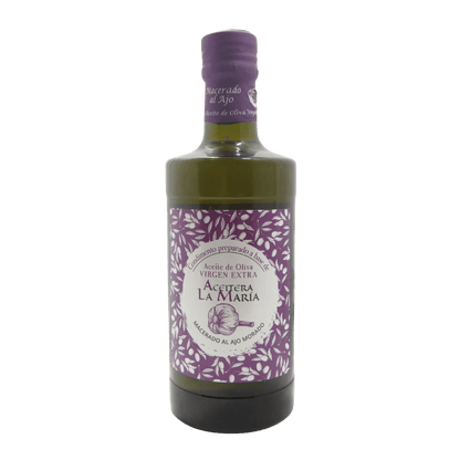 Aceite De Oliva Virgen Extra Macerado Al Ajo Morado 50 Cl Cristal