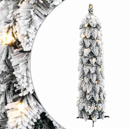 Vidaxl Árbol De Navidad Artificial Iluminado Con 45 Led Y Nieve 90 Cm_0