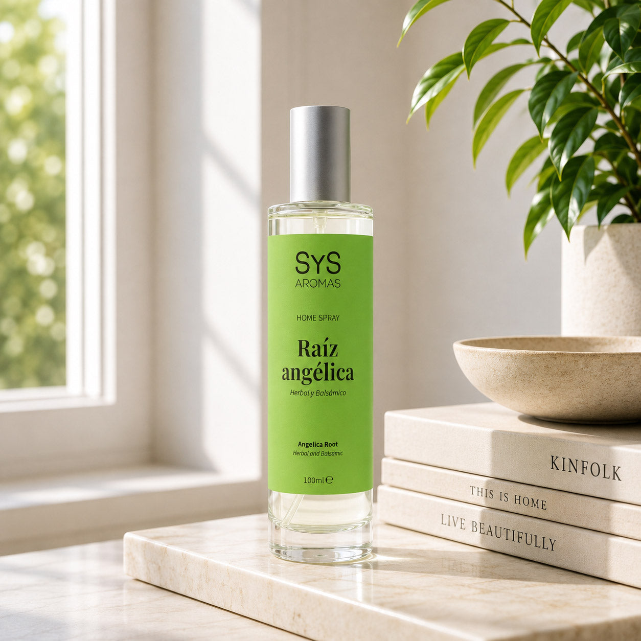 Ambientador Pulverizador Raíz Angélica Origins SYS Aromas 100 ml | Aroma Herbal y Balsámico | Refrescante_1