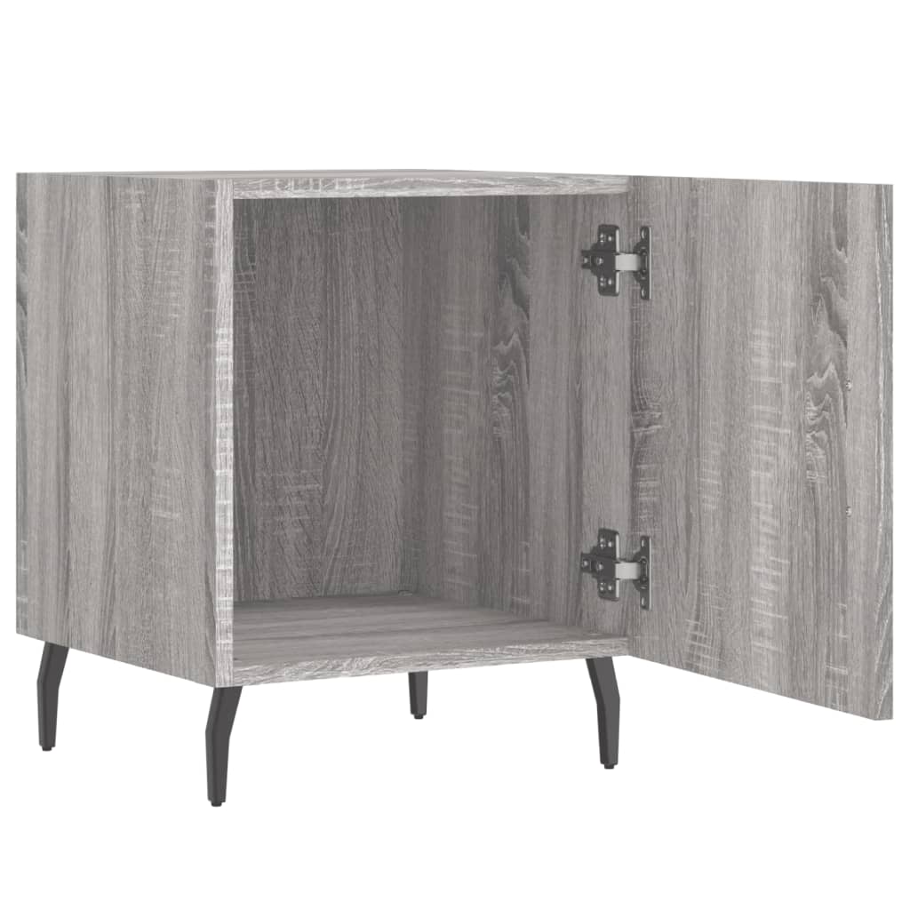 Mesitas Noche 2 Uds Madera Ingeniería Gris Sonoma 40x40x50 Cm_3