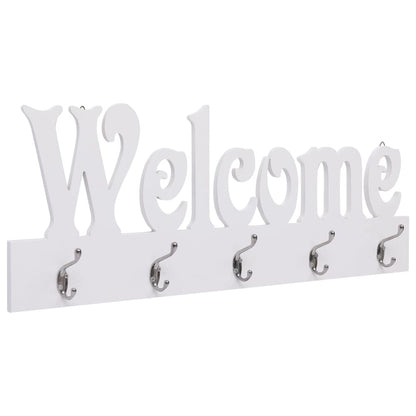 Perchero De Pared Welcome Blanco 74x29,5 Cm_1