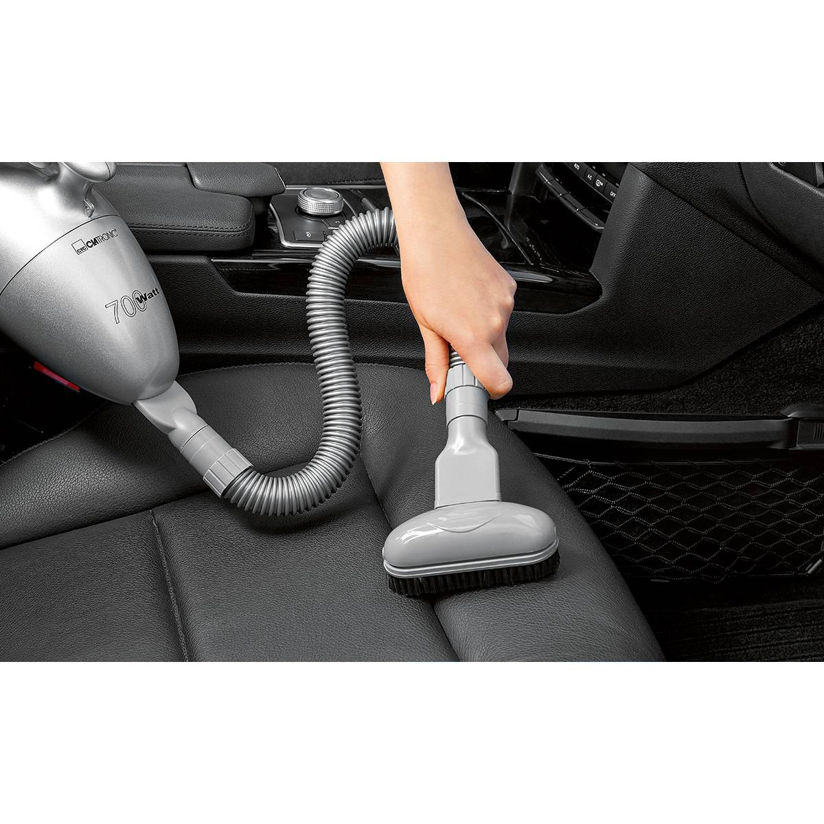 Aspirador De Mano Potente, Con Cable 6 Metros, Ligero, Compacto, Filtro Permanente, Accesorios Clatronic Hs 2631, Plata_0