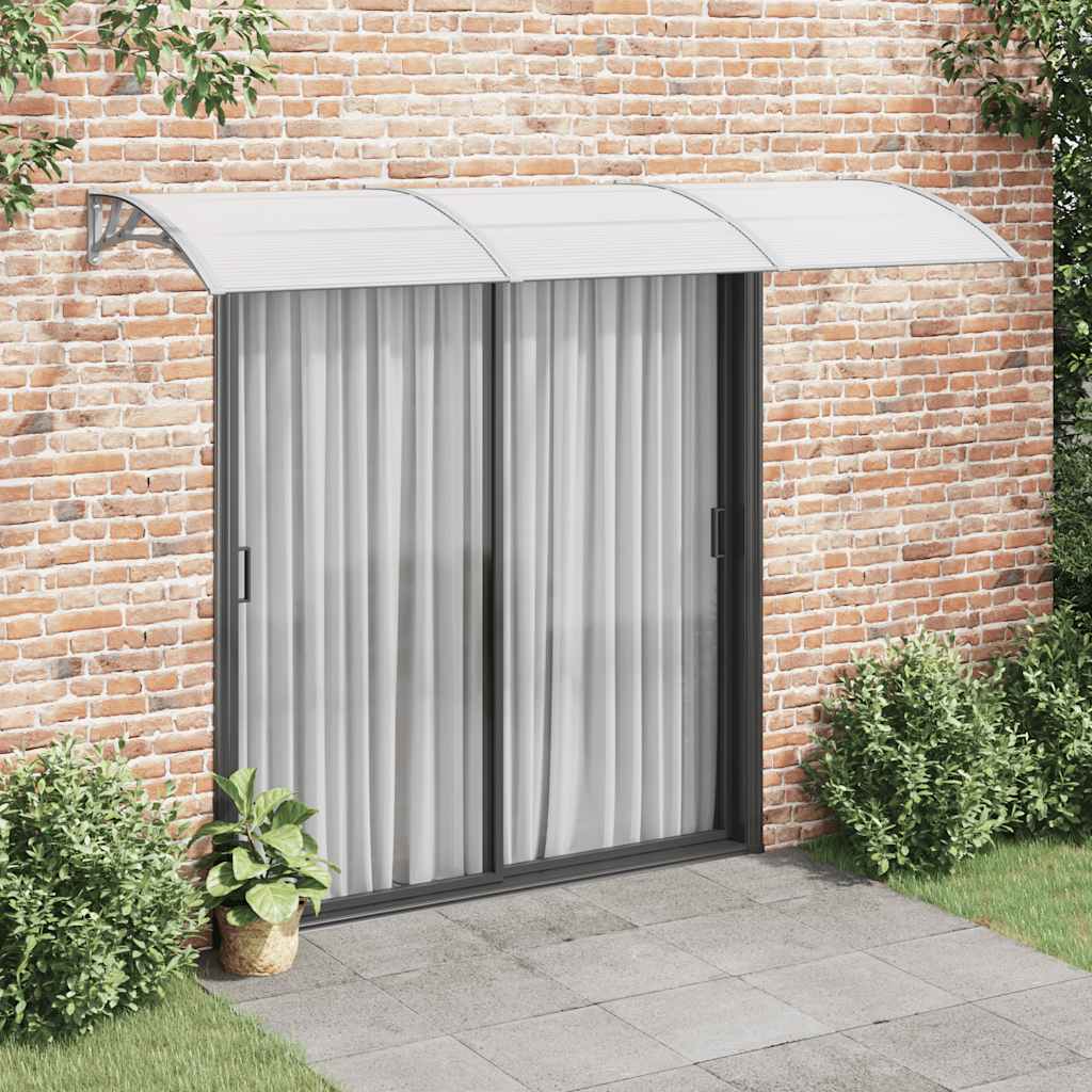 Marquesina De Puerta Policarbonato Gris 300x75 Cm_1