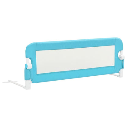 Vidaxl Barandilla De Seguridad Cama De Niño Poliéster Azul 120x42 Cm_0