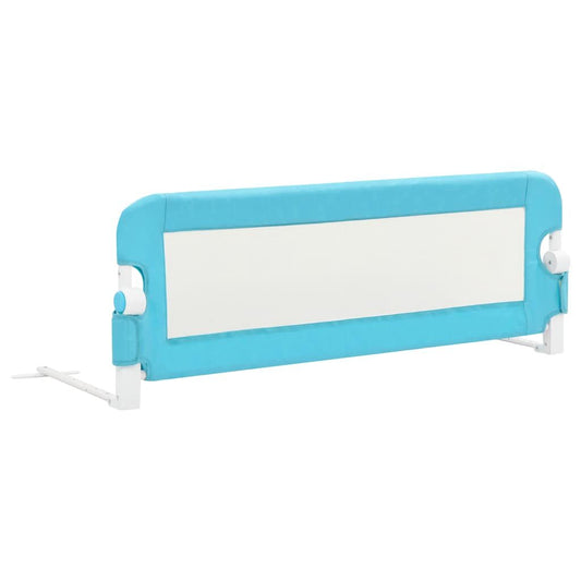Vidaxl Barandilla De Seguridad Cama De Niño Poliéster Azul 120x42 Cm_0