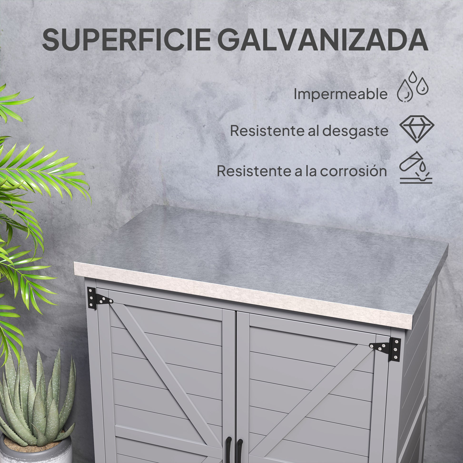 Outsunny Armario De Exterior De Madera_4