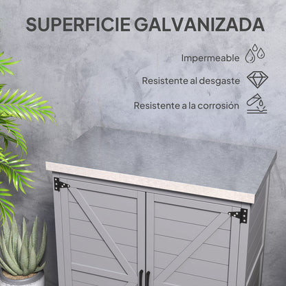 Outsunny Armario De Exterior De Madera_4