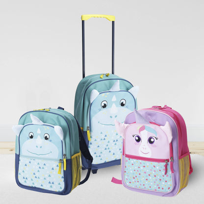 Well Home Mochila Infantil Diseño Dino Azul 27x12x36cm_3