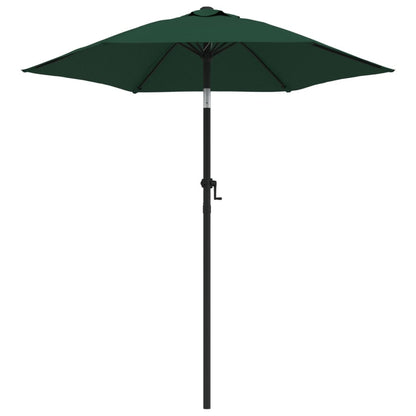 Vidaxl Sombrilla De Aluminio Verde 200x224 Cm_0