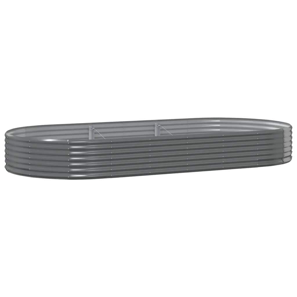 Jardinera Arriate Acero Galvanizado Gris 296x140x36cm_0