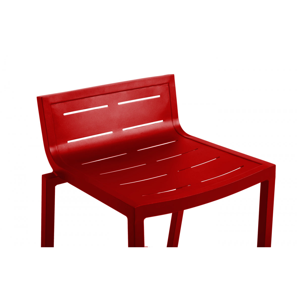 Lote De 4 Taburetes De Jardín De Aluminio Inari Red Pepper 47x48x86cm - Silla De Jardín_3
