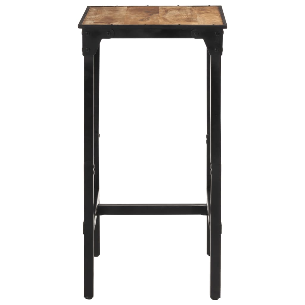 Mesa De Bar Madera Maciza De Mango Rugoso 60x55x107 Cm_2