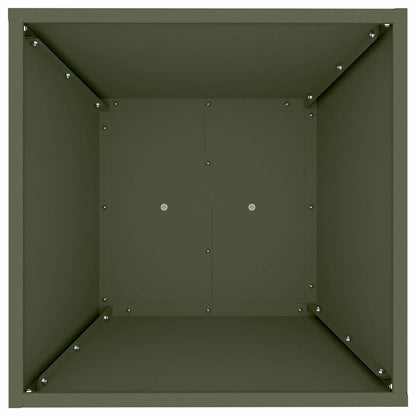 Maceta Pilar Verde Oliva 40 X 40 X 100 Cm_5