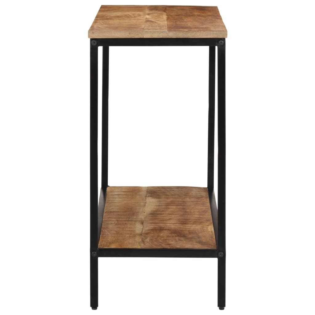 Mesa Consola Madera Maciza De Mango Rugosa 100x35x70 Cm_1