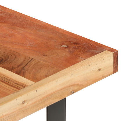 Mesa De Centro De Madera Maciza De Acacia 142x90x42 Cm_2
