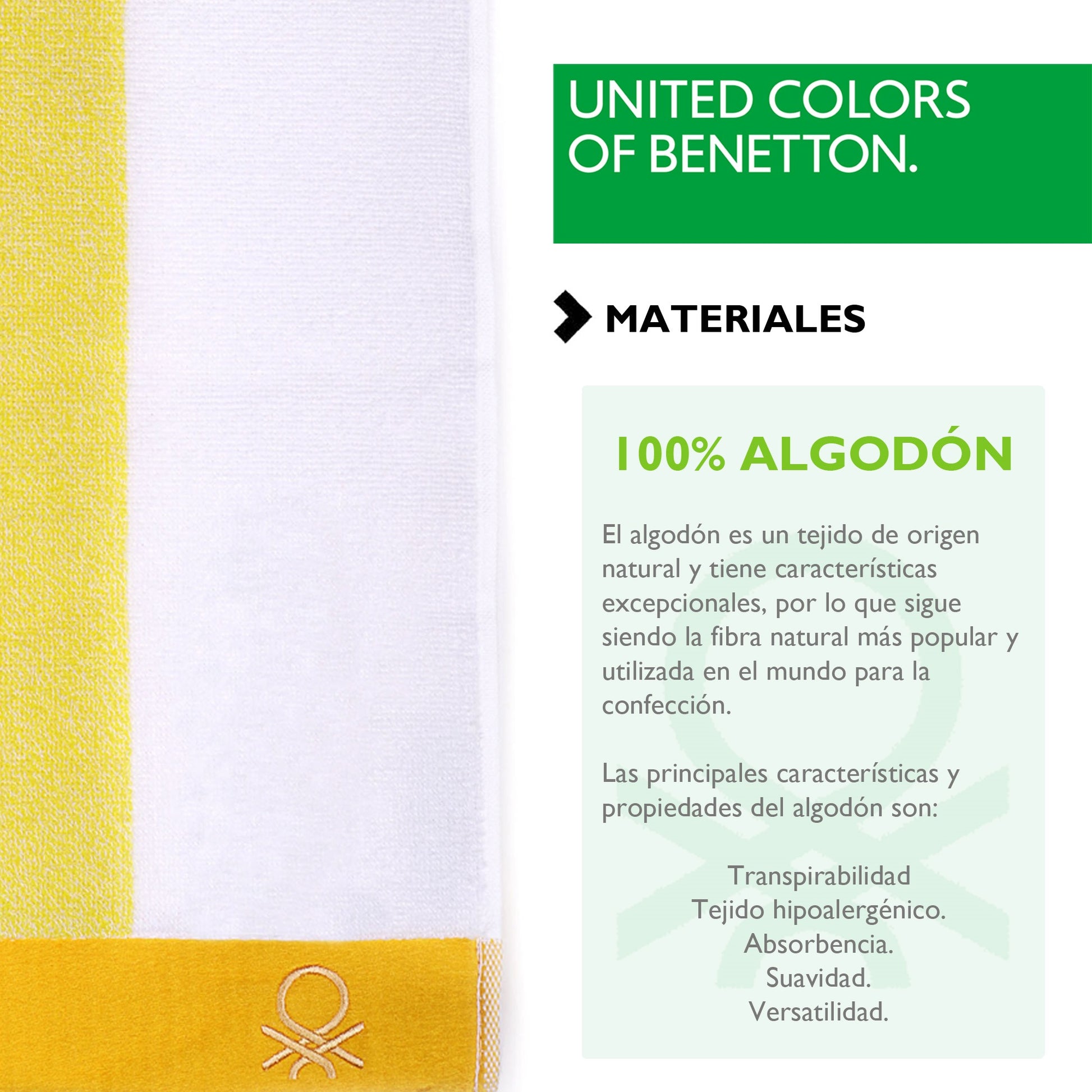 Set 2 Toalla De Playa 90x160cm 450gsm Terry 100%algodon Casa Benetton_2