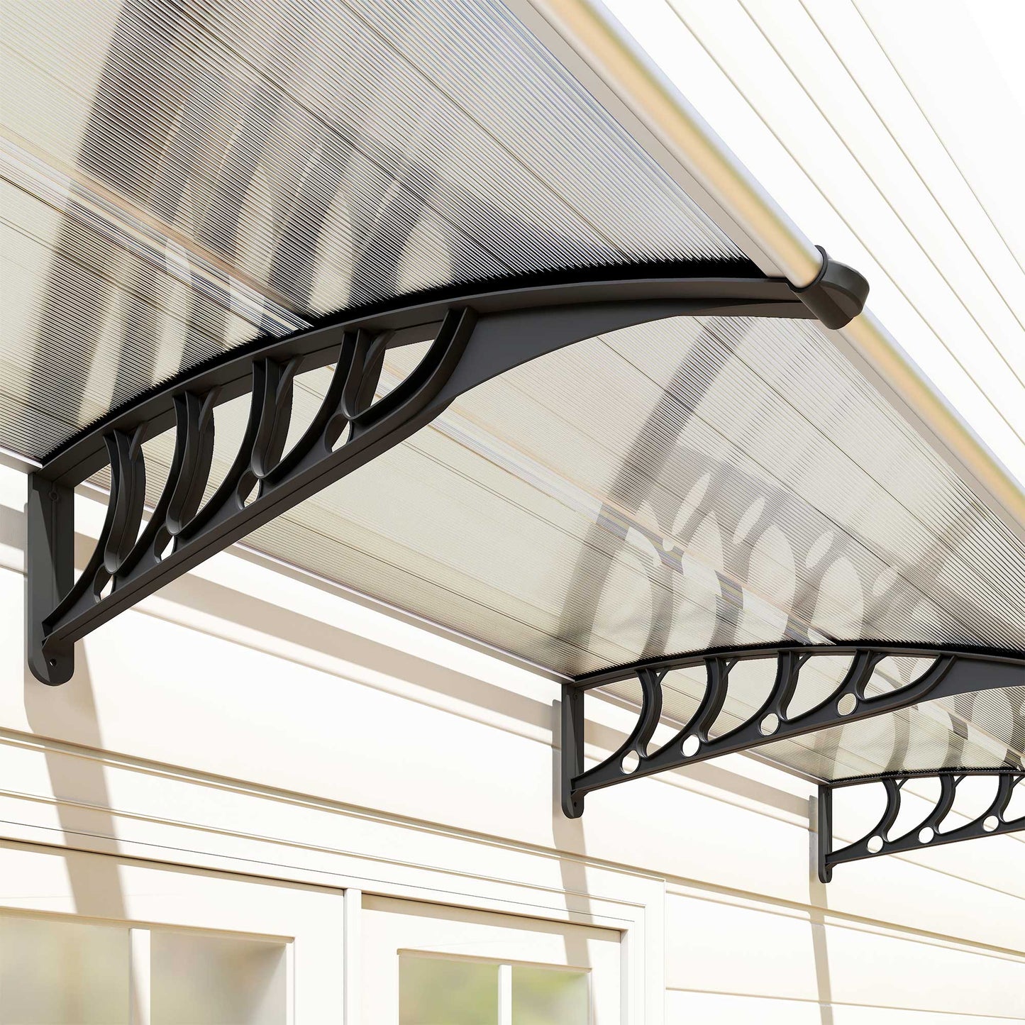Outsunny Tejadillo De Protección 303x96 Cm Marquesina Exterior Para Puertas_3