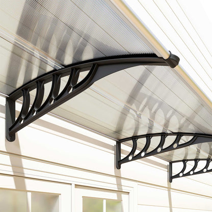 Outsunny Tejadillo De Protección 303x96 Cm Marquesina Exterior Para Puertas_3
