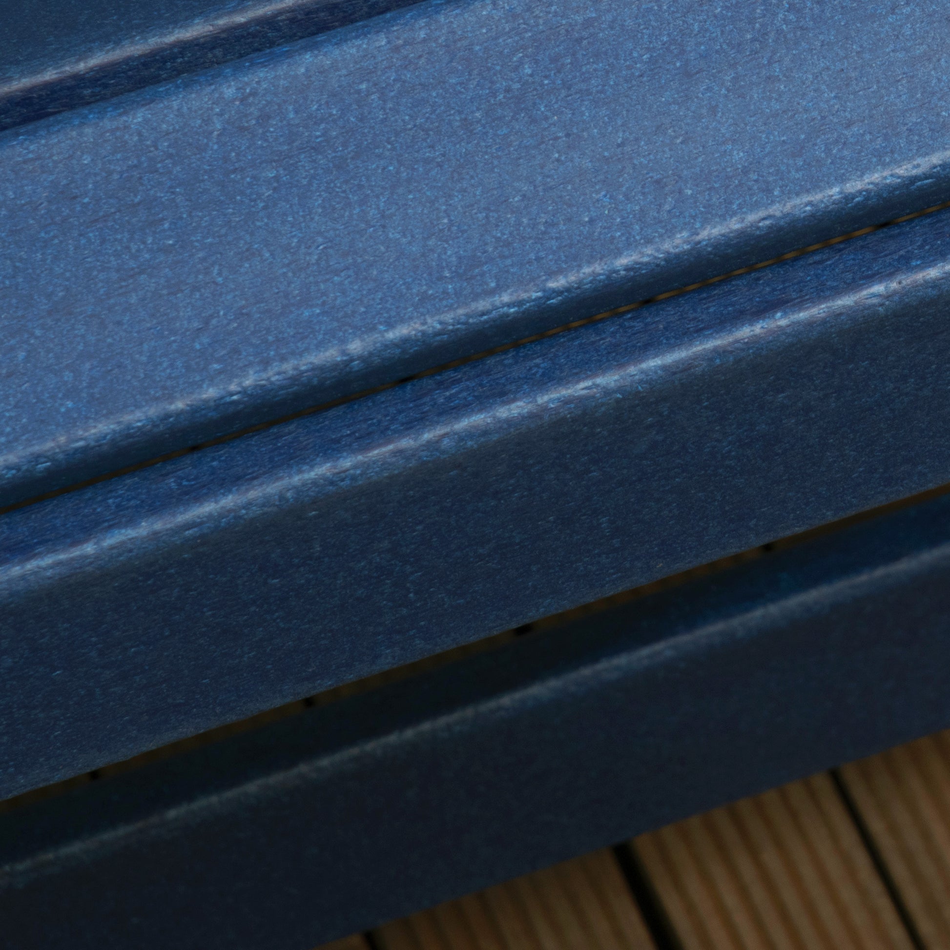 Outsunny Silla Mecedora De Jardín De Estilo Adirondack 73,5x93x91,5 Cm Azul_4