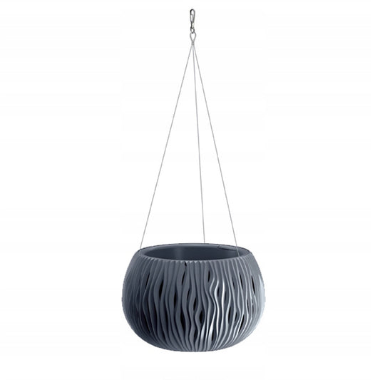 Prosperplast Bowl Sandy Ws De Plástico Con Depósito En Color Antracita, 21,8 (alto) X 37 (ancho) X 37 (profundo) Cms_0