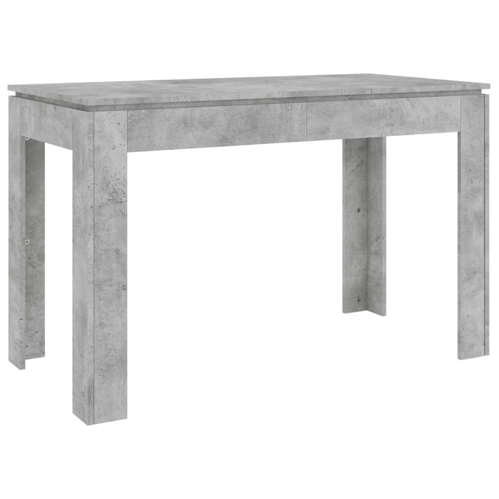 Mesa De Comedor Madera De Ingeniería Gris Hormigón 120x60x76 Cm_4
