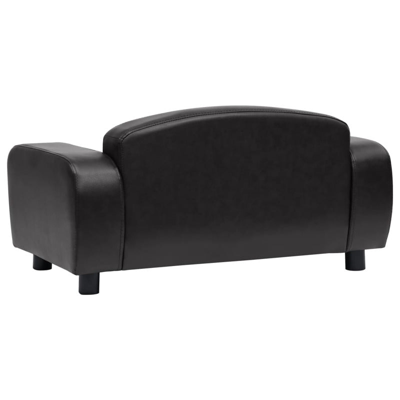 Vidaxl Sofá Para Perros Cuero Sintético Negro 80x50x40 Cm_5