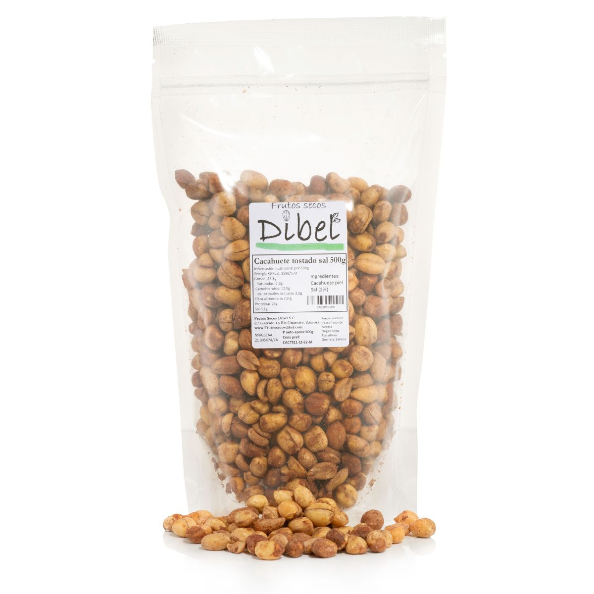 Cacahuete Tostado Sal 500g_0