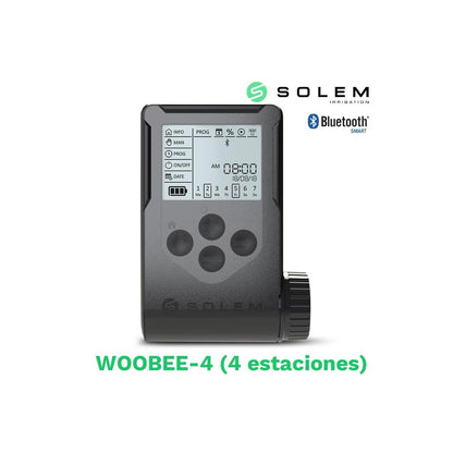 Programador Solem Woobee 4 Estaciones (batería/pantalla/bluetooth) - Control Práctico De Riego_0