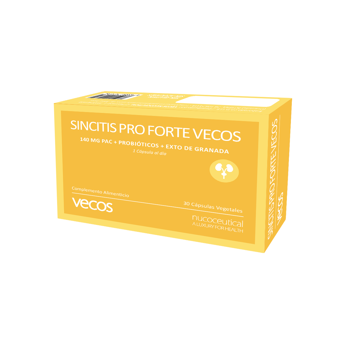 Sincitis Pro Forte Vecos 30 Cápsulas | Bienestar Femenino, Prevención De Cistitis| Arándano Rojo + Probióticos_0