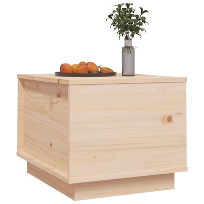 Mesa De Centro De Madera Maciza De Pino 40x50x35 Cm_2