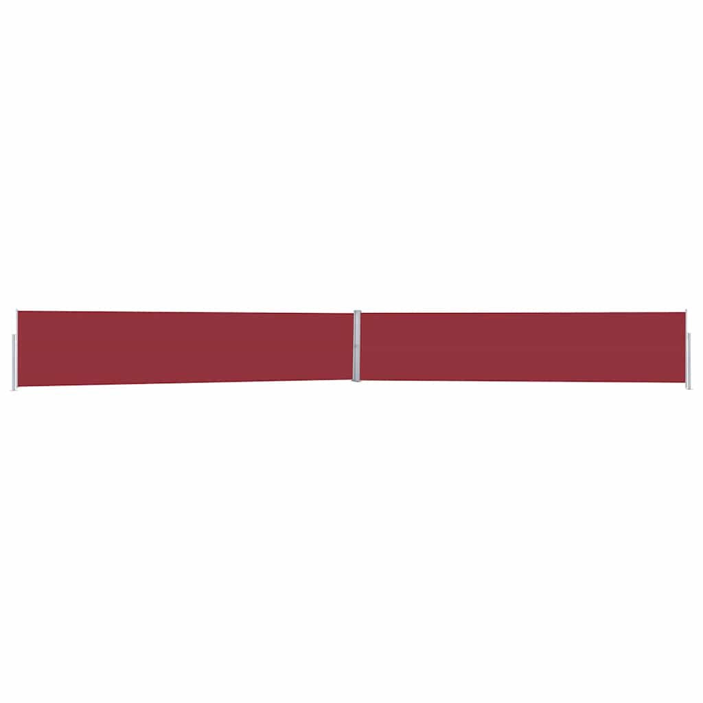 Vidaxl Toldo Lateral Retráctil Para Patio Rojo 170x1200 Cm_0