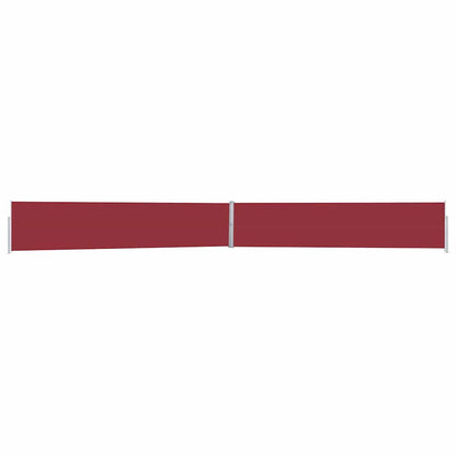 Vidaxl Toldo Lateral Retráctil Para Patio Rojo 170x1200 Cm_0