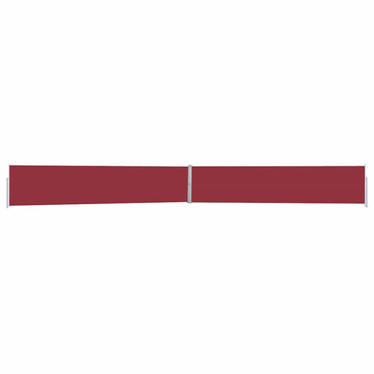 Vidaxl Toldo Lateral Retráctil Para Patio Rojo 170x1200 Cm_0