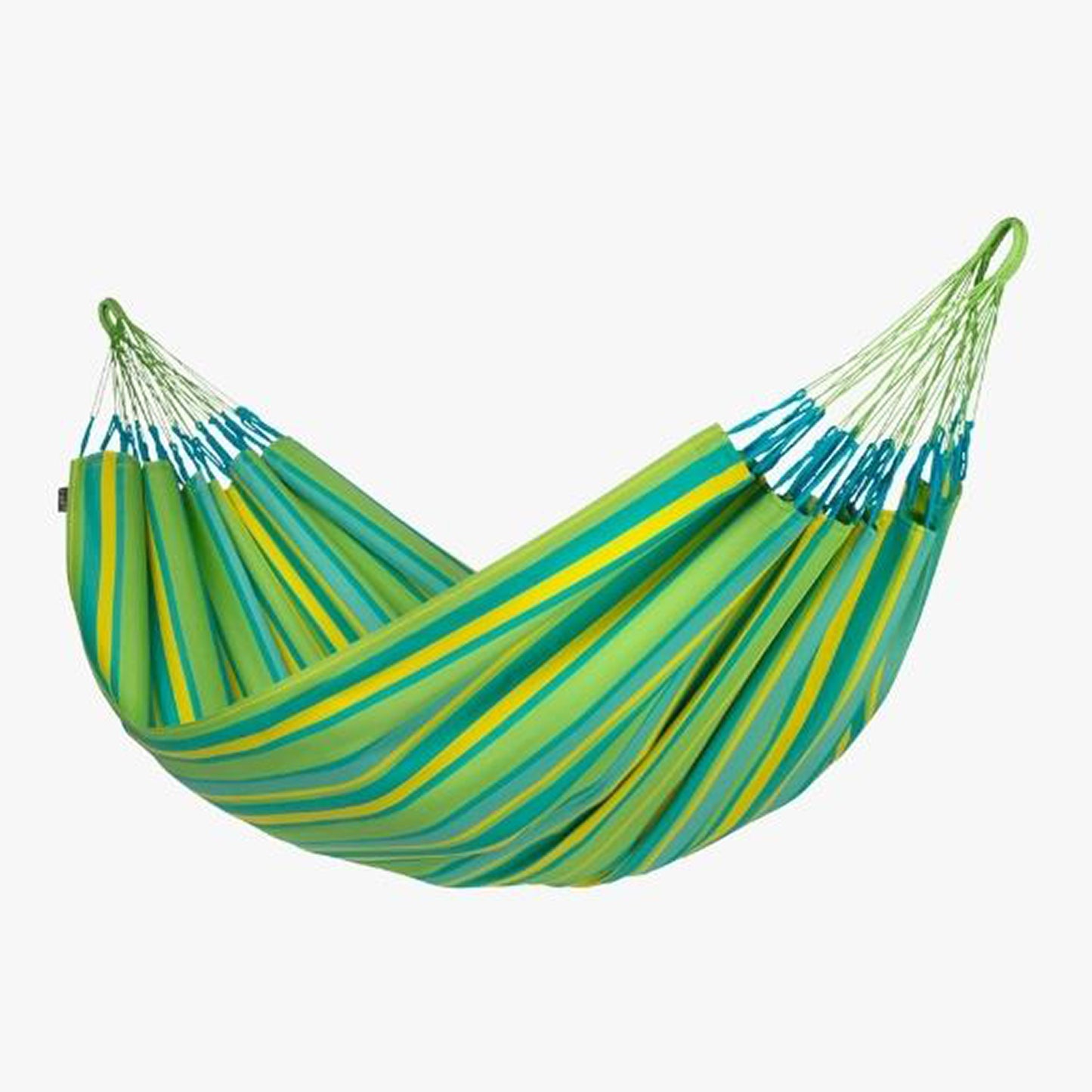 Hamaca De Exterior, Resistente Al Clima, Algodón, Color Verde, 350x160cm, De Secado Rápido, Capacidad Máxima 160kgs. Doble_2