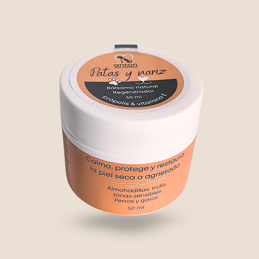 Bálsamo natural para el cuidado e hidratación de las almohadillas y la nariz de perros y gatos – 50 ml_0