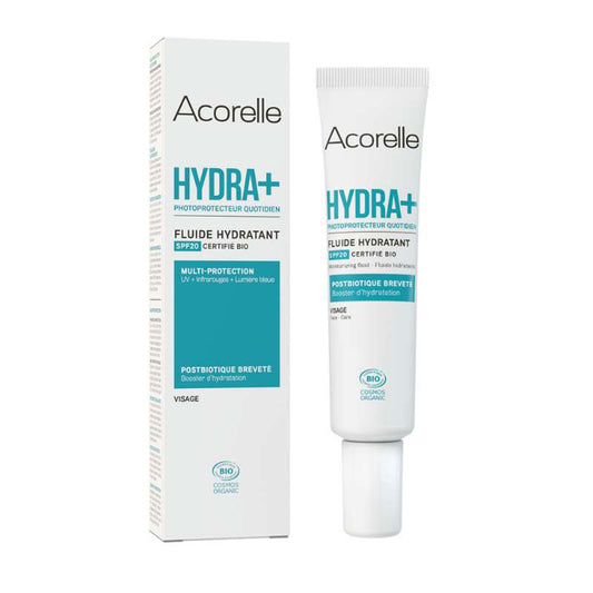 Fluido Facial Hidratante Spf20 Hydra+, ACORELLE, 40ml