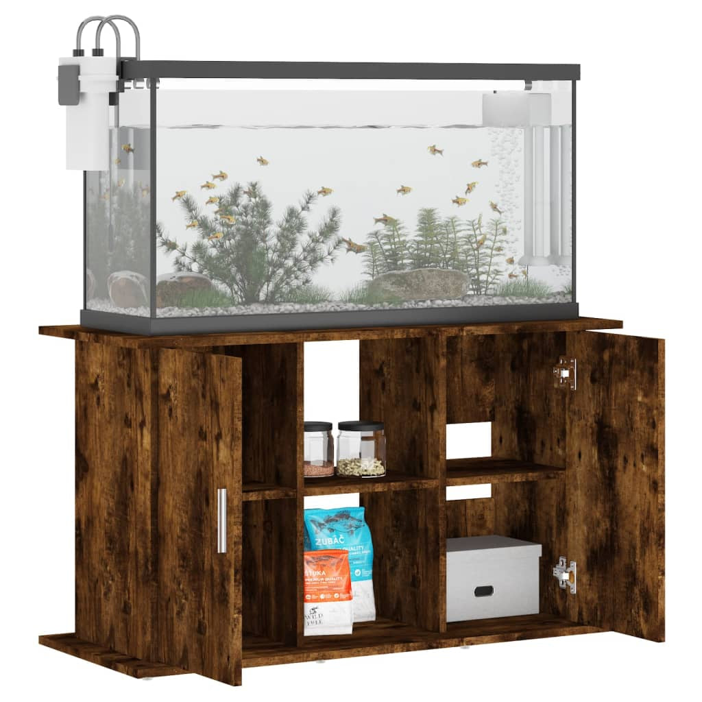 Vidaxl Soporte De Acuario Madera Ingeniería Roble Ahumado 101x41x58 Cm_3