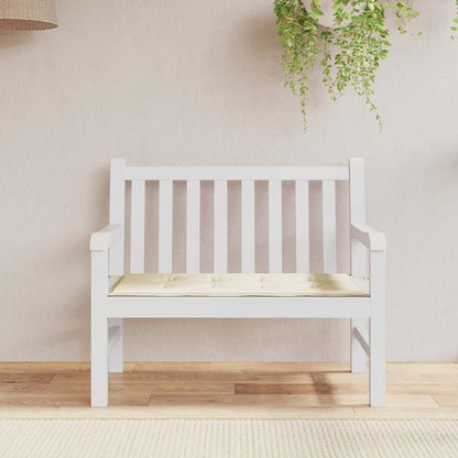 Vidaxl Cojín De Banco De Jardín Tela Oxford Crema 100x50x4 Cm_1